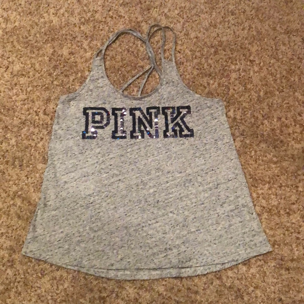 Gray tank top from pink// NEVER WORN